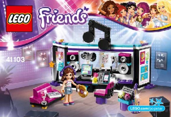 Bauanleitungen LEGO - Friends - 41103 - Popstar Aufnahmestudio: Page 1