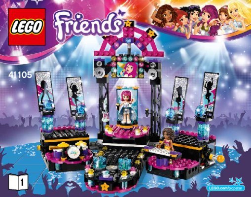 Bauanleitungen LEGO - Friends - 41105 - Popstar Showbühne: Page 1