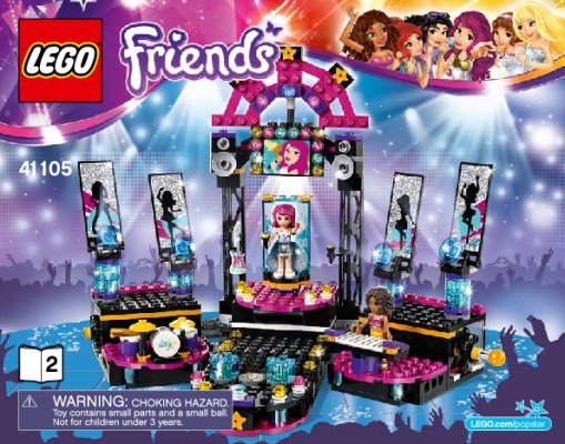 Bauanleitungen LEGO - Friends - 41105 - Popstar Showbühne: Page 1