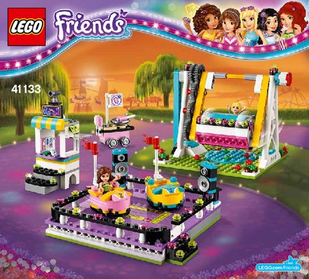 Bauanleitungen LEGO - Friends - 41133 - Autoscooter im Freizeitpark: Page 1