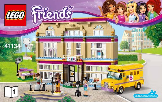 Bauanleitungen LEGO - Friends - 41134 - Heartlake Kunstschule: Page 1