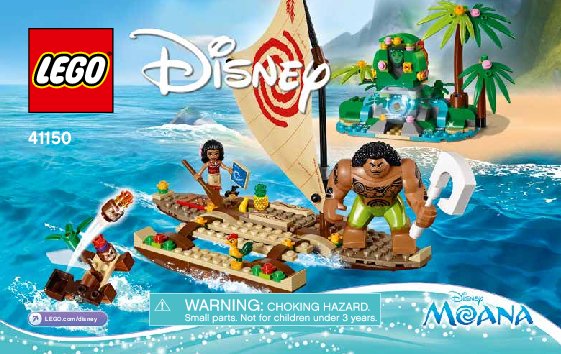 Bauanleitungen LEGO - Disney - 41150 - Vaiana auf hoher See: Page 1