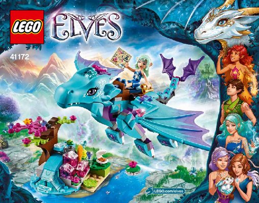 Bauanleitungen LEGO - Elves - 41172 - Abenteuer mit dem Wasserdrachen: Page 1