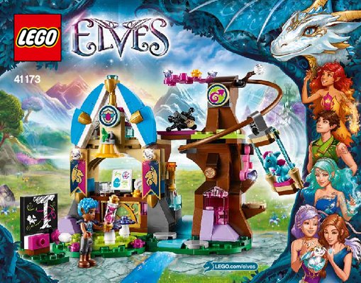 Bauanleitungen LEGO - Elves - 41173 - Drachenschule von Elvendale: Page 1