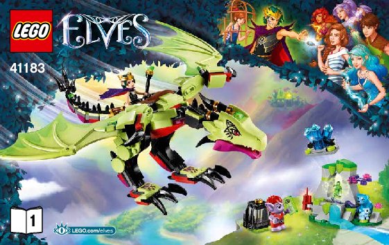 Bauanleitungen LEGO - Elves - 41183 - Der böse Drache des Kobold-Königs: Page 1