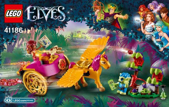 Bauanleitungen LEGO - Elves - 41186 - Azari und die Flucht aus dem Kobold-Wald: Page 1