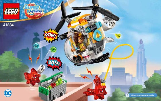 Bauanleitungen LEGO - DC Super Hero Girls - 41234 - Bumblebees™ Hubschrauber: Page 1