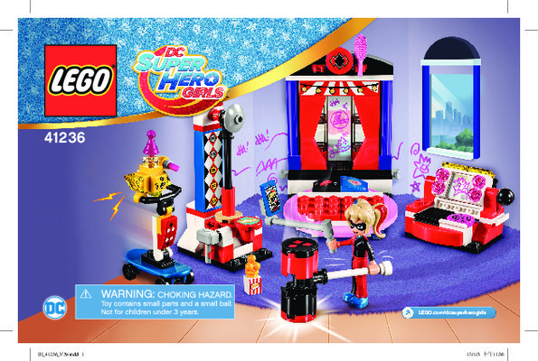 Bauanleitungen LEGO - DC Super Hero Girls - 41236 - Das Zuhause von Harley Quinn™: Page 1