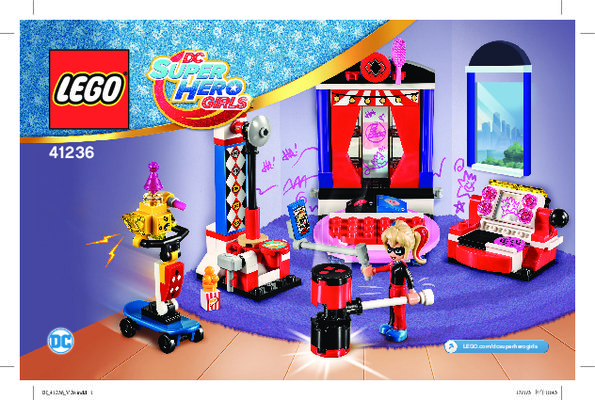 Bauanleitungen LEGO - DC Super Hero Girls - 41236 - Das Zuhause von Harley Quinn™: Page 1