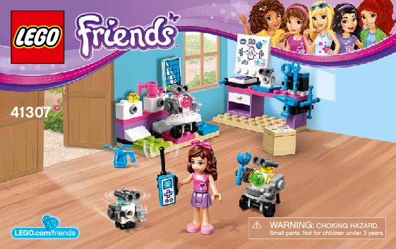 Bauanleitungen LEGO - Friends - 41307 - Olivias Erfinderlabor: Page 1