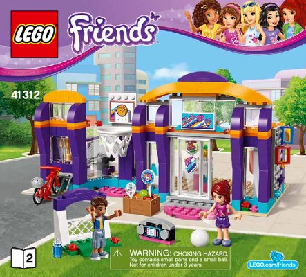 Bauanleitungen LEGO - Friends - 41312 - Heartlake Sportzentrum: Page 1