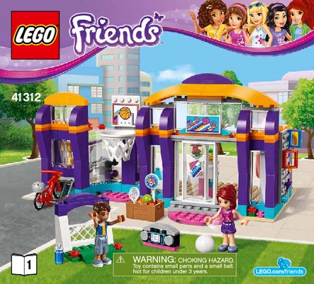 Bauanleitungen LEGO - Friends - 41312 - Heartlake Sportzentrum: Page 1