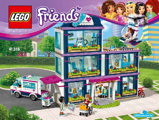 Bauanleitungen LEGO - Friends - 41318 - Heartlake Krankenhaus: Page 1