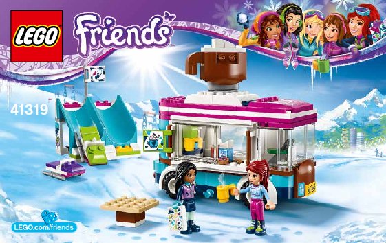 Bauanleitungen LEGO - Friends - 41319 - Kakaowagen am Wintersportort: Page 1