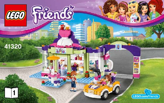 Bauanleitungen LEGO - Friends - 41320 - Heartlake Joghurteisdiele: Page 1