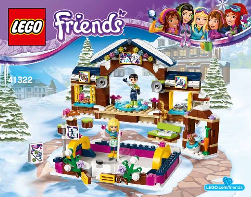 Bauanleitungen LEGO - Friends - 41322 - Eislaufplatz im Wintersportort: Page 1