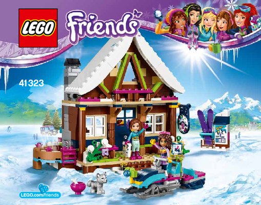 Bauanleitungen LEGO - Friends - 41323 - Chalet im Wintersportort: Page 1