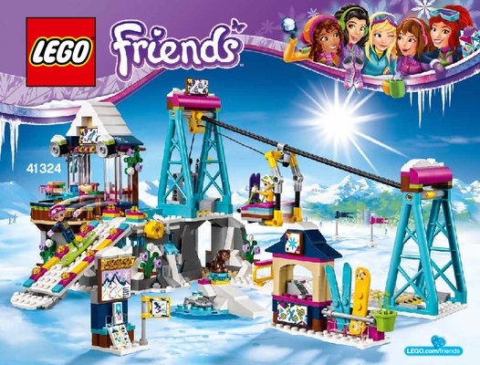 Bauanleitungen LEGO - Friends - 41324 - Skilift im Wintersportort: Page 1