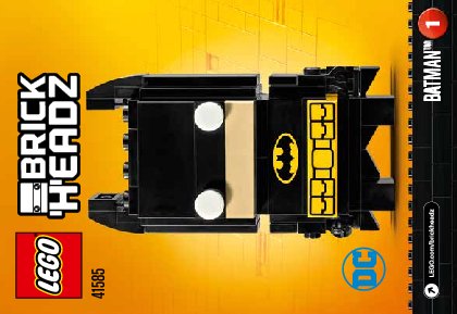 Bauanleitungen LEGO - BrickHeadz - 41585 - Batman™: Page 1