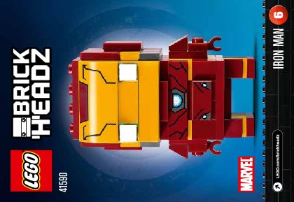 Bauanleitungen LEGO - BrickHeadz - 41590 - Iron Man: Page 1