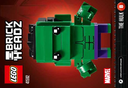 Bauanleitungen LEGO - BrickHeadz - 41592 - The Hulk: Page 1