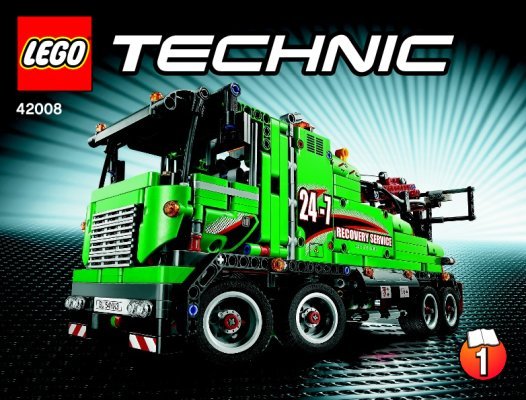 Bauanleitungen LEGO - Technic - 42008 - Abschlepptruck: Page 1