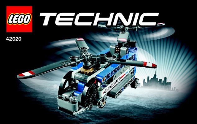 Bauanleitungen LEGO - Technic - 42020 - Doppelrotor-Hubschrauber: Page 1