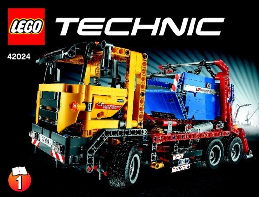 Bauanleitungen LEGO - Technic - 42024 - Container-Truck: Page 1