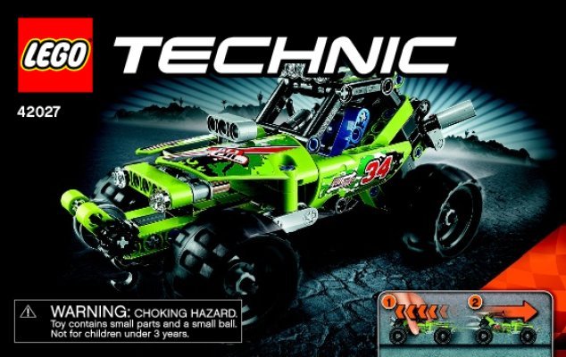 Bauanleitungen LEGO - Technic - 42027 - Action Wüsten-Buggy: Page 1