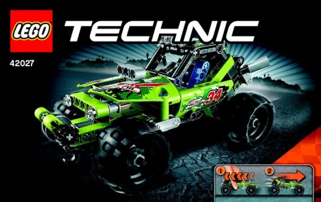 Bauanleitungen LEGO - Technic - 42027 - Action Wüsten-Buggy: Page 1