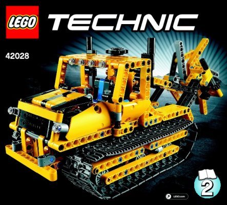 Bauanleitungen LEGO - Technic - 42028 - Bulldozer: Page 1