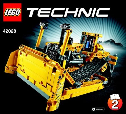 Bauanleitungen LEGO - Technic - 42028 - Bulldozer: Page 1