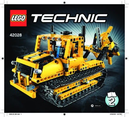 Bauanleitungen LEGO - Technic - 42028 - Bulldozer: Page 1