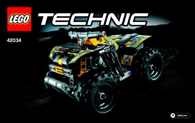 Bauanleitungen LEGO - Technic - 42034 - Action Quad: Page 1