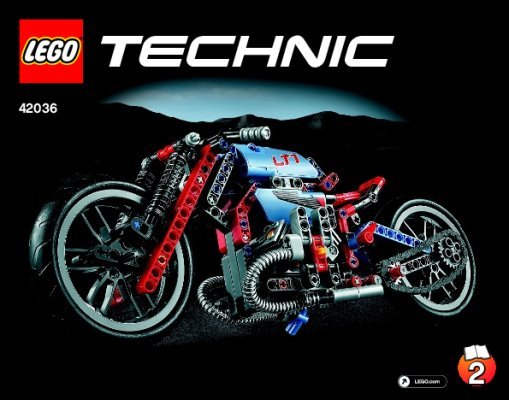 Bauanleitungen LEGO - 42036 - Straßenmotorrad: Page 1