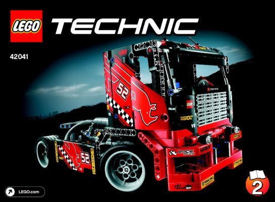 Bauanleitungen LEGO - Technic - 42041 - Renn-Truck: Page 1