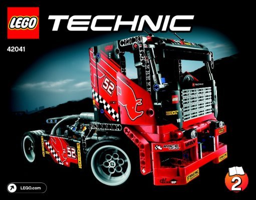 Bauanleitungen LEGO - Technic - 42041 - Renn-Truck: Page 1