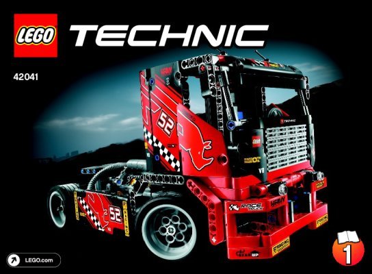 Bauanleitungen LEGO - Technic - 42041 - Renn-Truck: Page 1