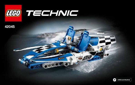 Bauanleitungen LEGO - Technic - 42045 - Renngleitboot: Page 1