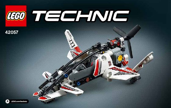 Bauanleitungen LEGO - Technic - 42057 - Ultraleicht-Hubschrauber: Page 1