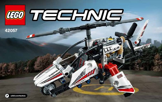 Bauanleitungen LEGO - Technic - 42057 - Ultraleicht-Hubschrauber: Page 1