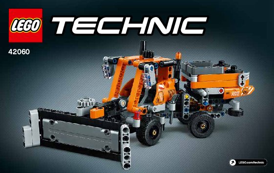 Bauanleitungen LEGO - Technic - 42060 - Straßenbau-Fahrzeuge: Page 1