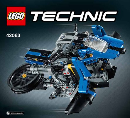 Bauanleitungen LEGO - Technic - 42063 - BMW R 1200 GS Adventure: Page 1