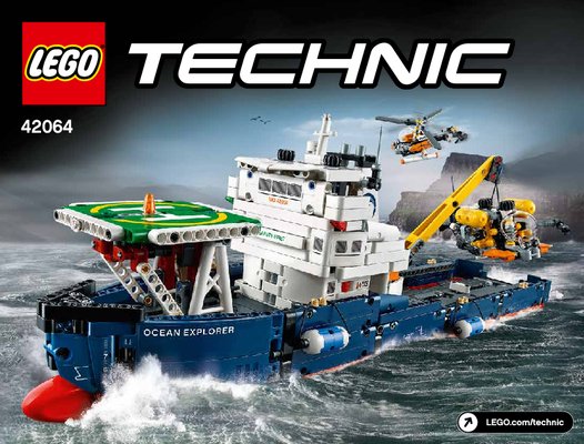 Bauanleitungen LEGO - Technic - 42064 - Forschungsschiff: Page 1