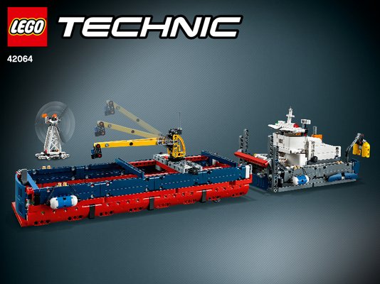 Bauanleitungen LEGO - Technic - 42064 - Forschungsschiff: Page 1