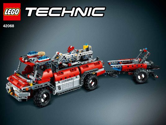 Bauanleitungen LEGO - Technic - 42068 - Flughafen-Löschfahrzeug: Page 1