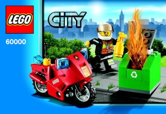 Bauanleitungen LEGO - City - 60000 - Feuerwehr-Motorrad: Page 1