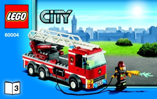 Bauanleitungen LEGO - City - 60004 - Feuerwehr-Hauptquartier: Page 1