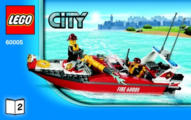 Bauanleitungen LEGO - 60005 - Fire Boat: Page 1