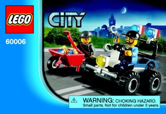 Bauanleitungen LEGO - City - 60006 - Polizei-Quad: Page 1